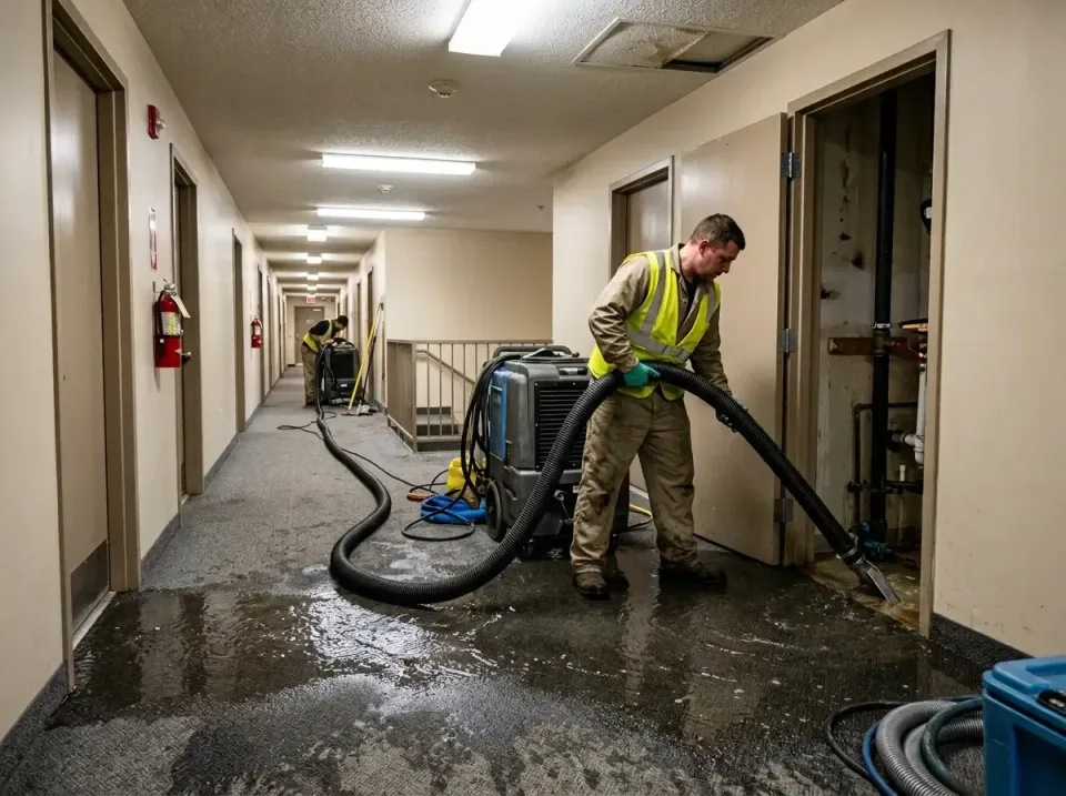 multi-unit-apartment-hallway-f-005 — frequently asked questions, Emergency Burst Pipe Water Extraction & Removal in Rio del…